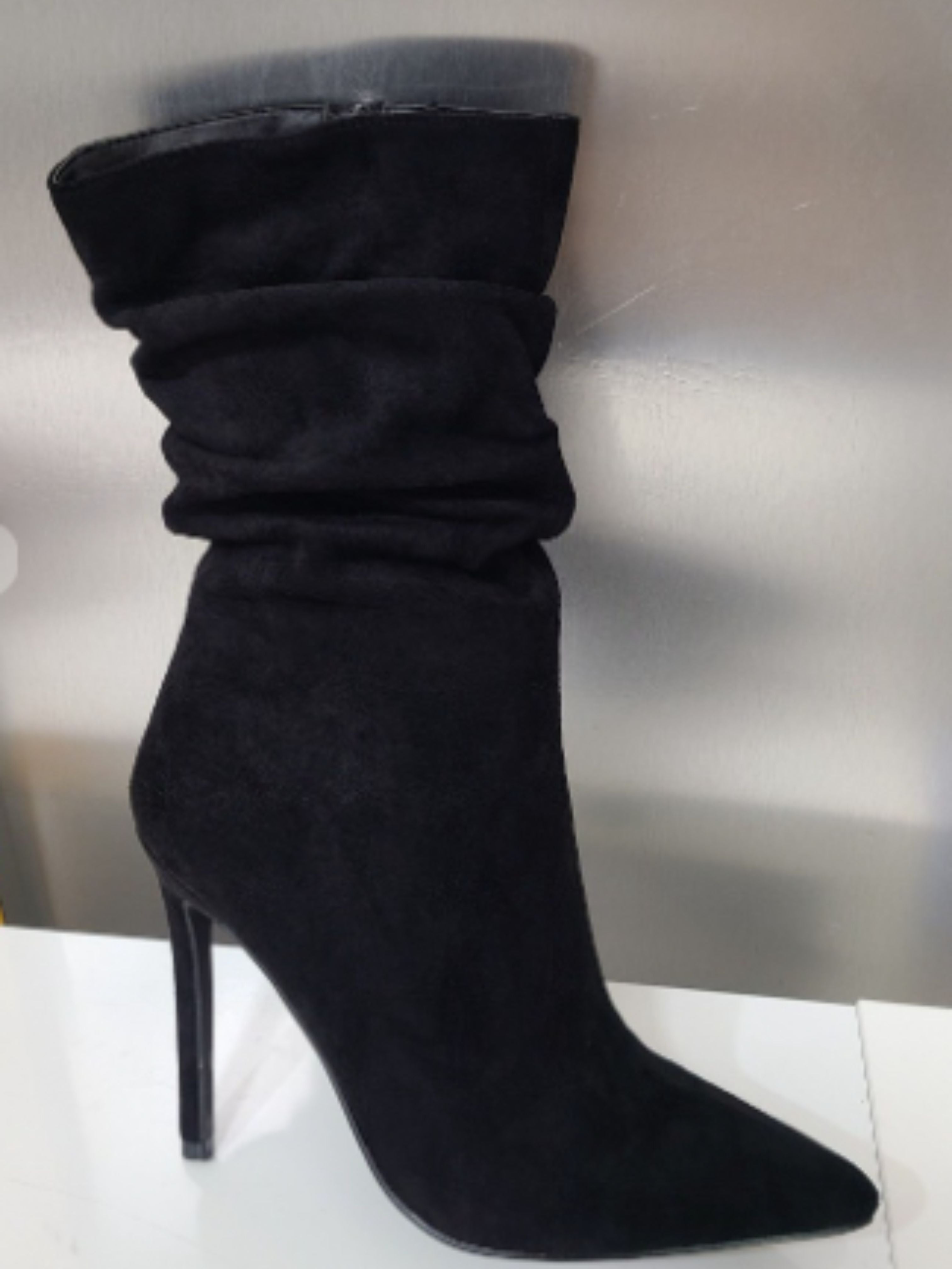 black stiletto booties