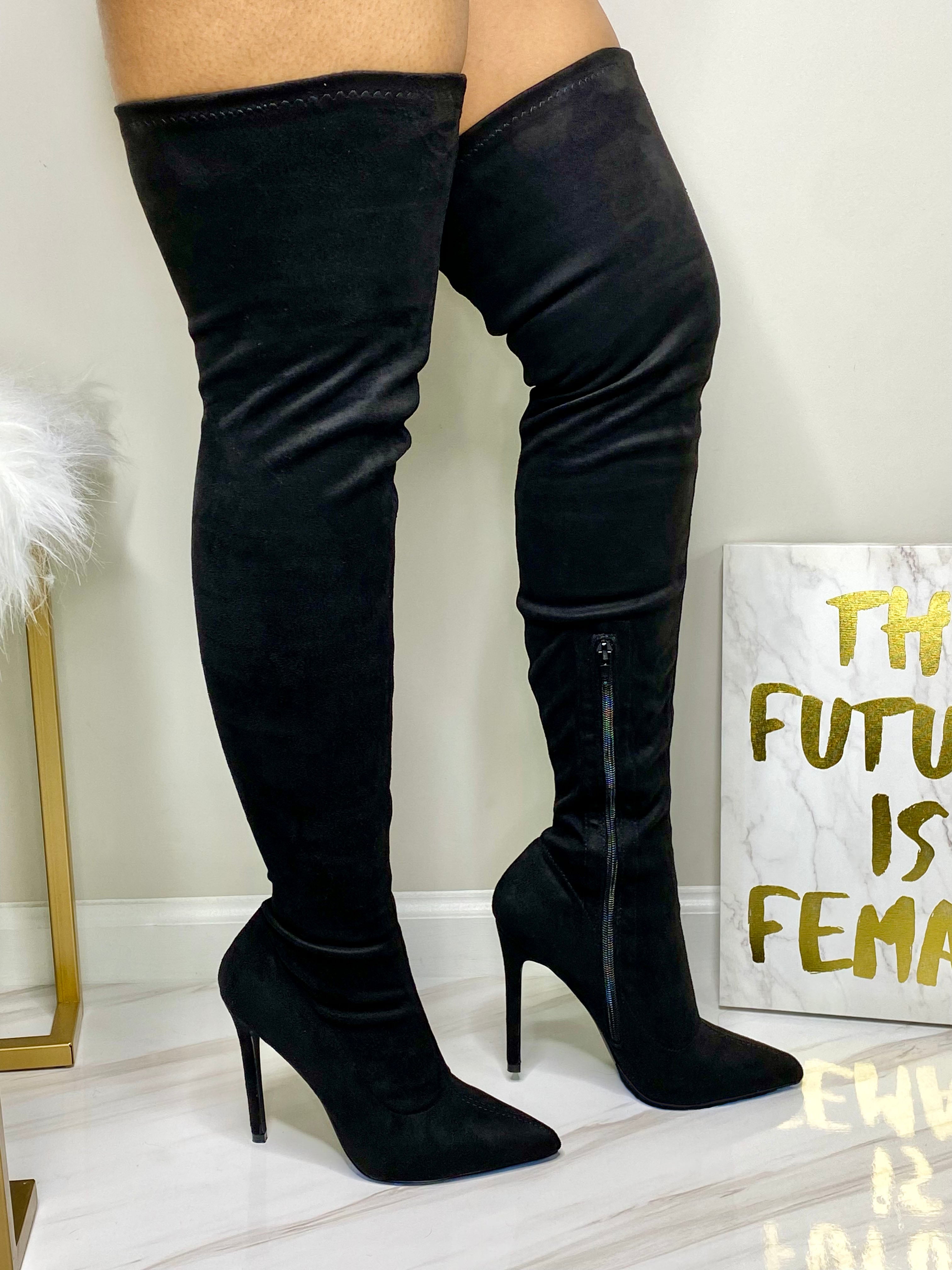 Gisele Thigh High Boots - KASH Queen