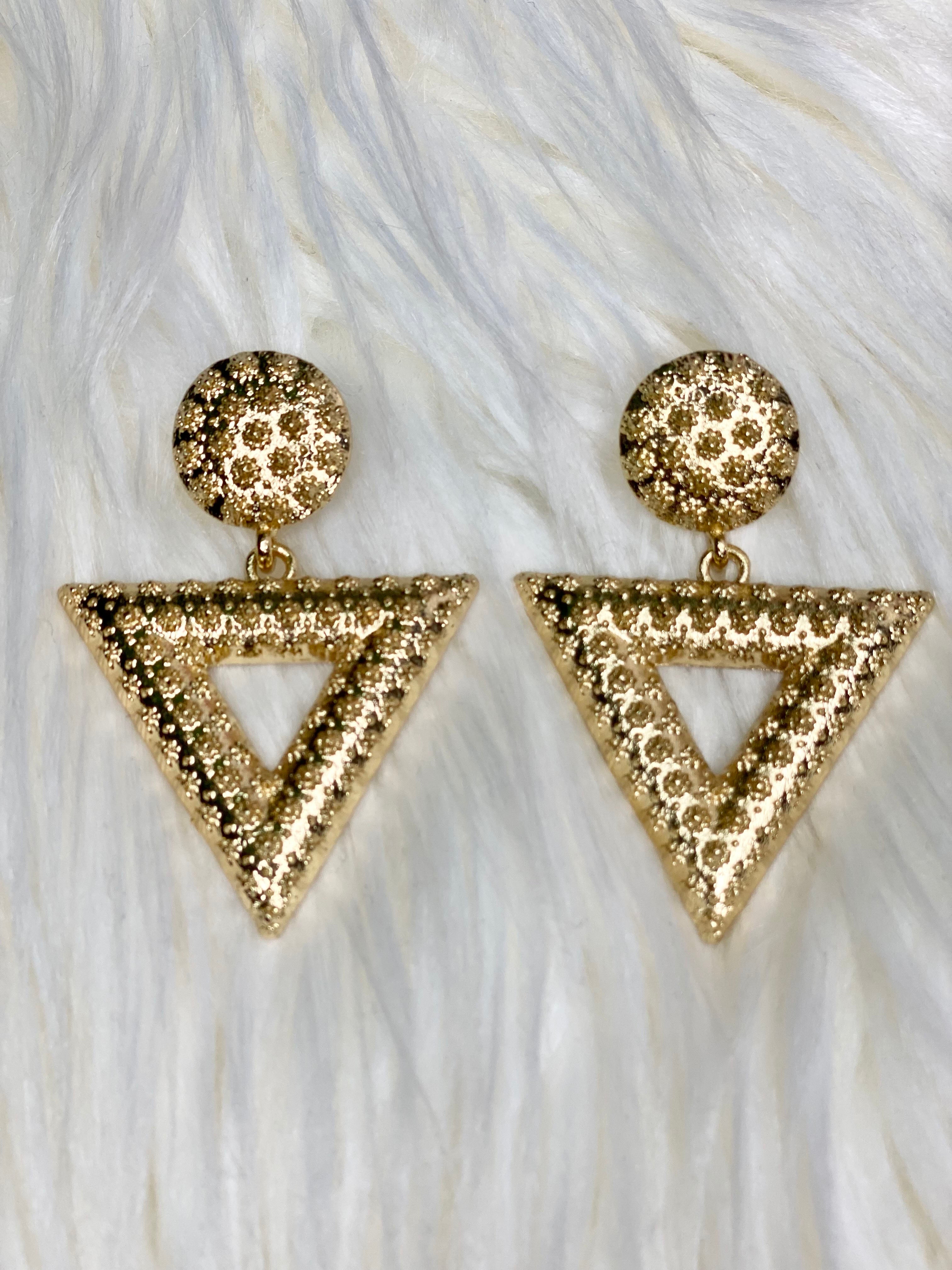 Triangle Drop Earrings - KASH Queen